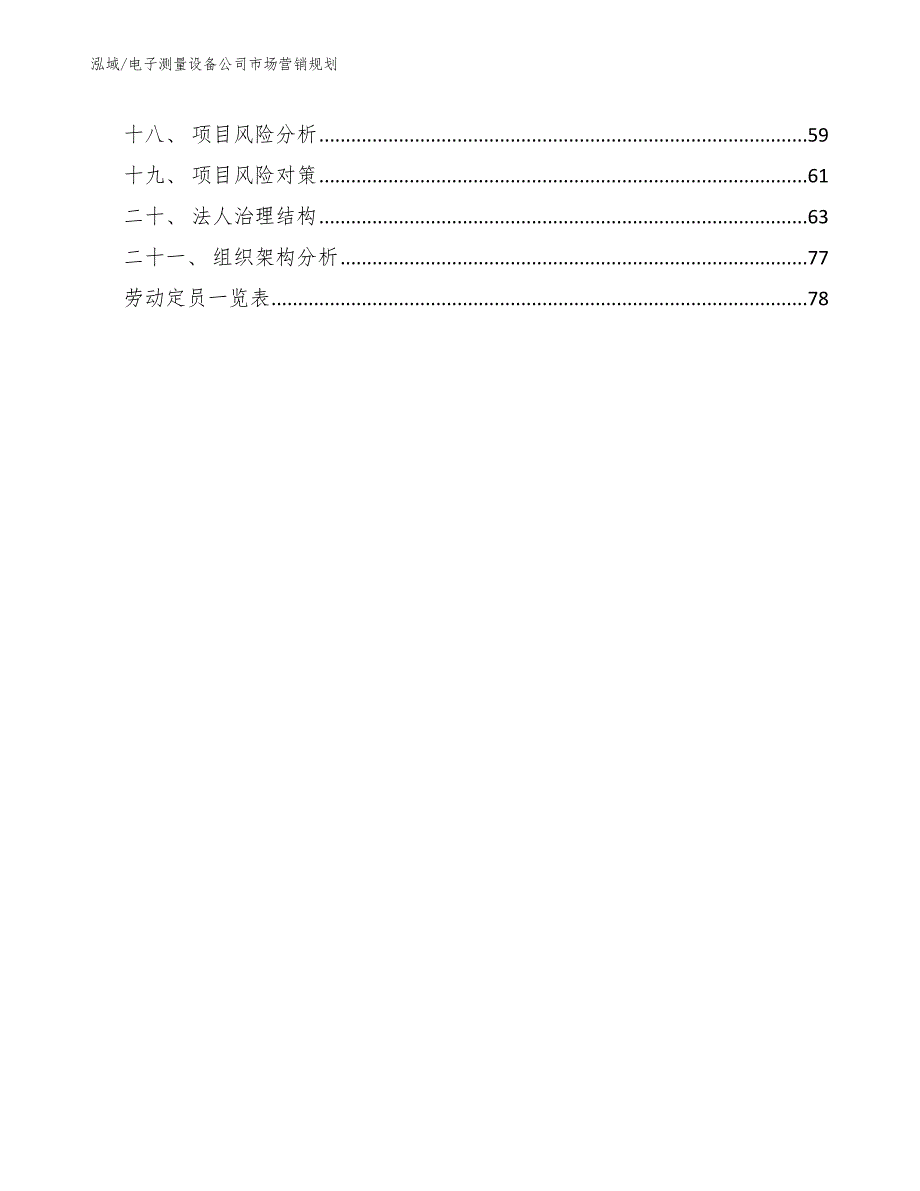 电子测量设备公司市场营销规划（范文）_第2页