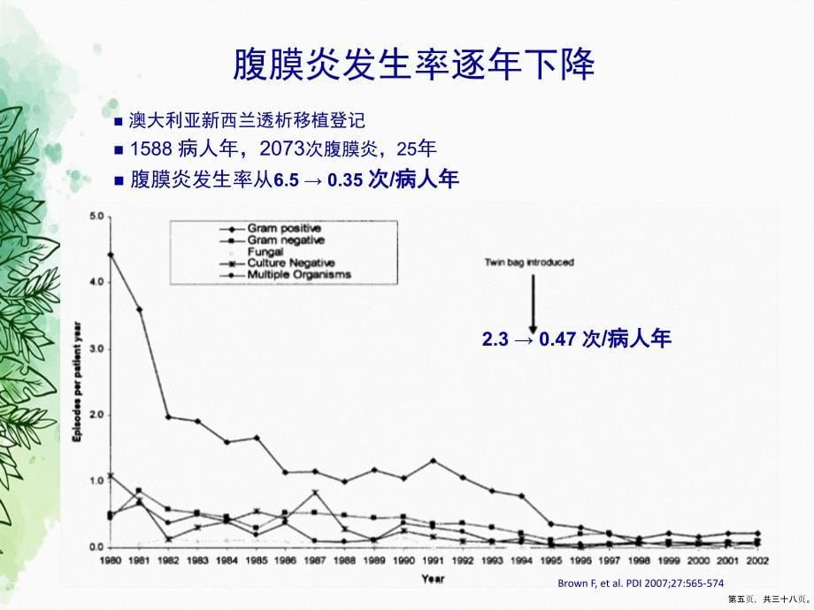 腹膜透析相关感染的诊治原则演示文稿_第5页