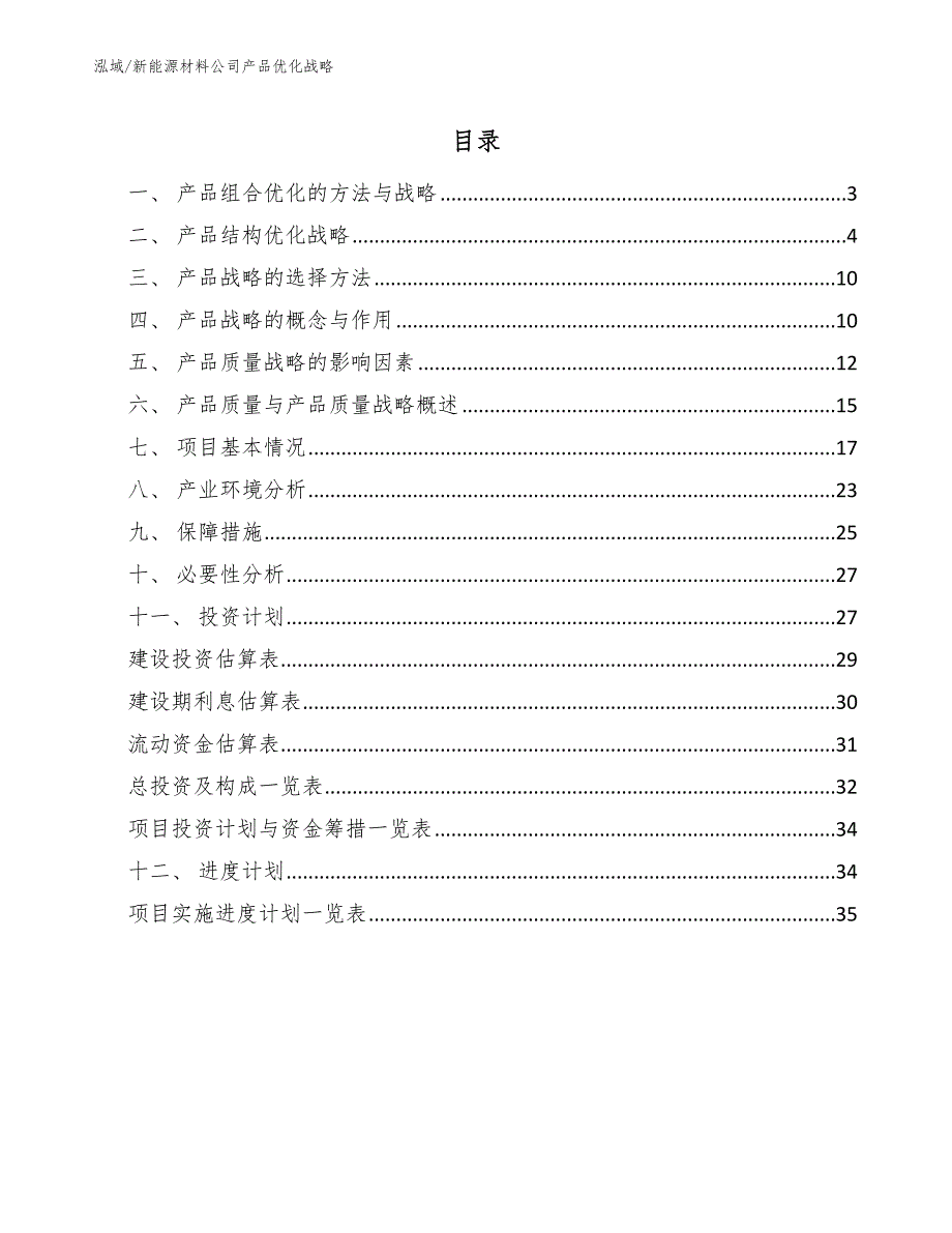 新能源材料公司产品优化战略（范文）_第2页