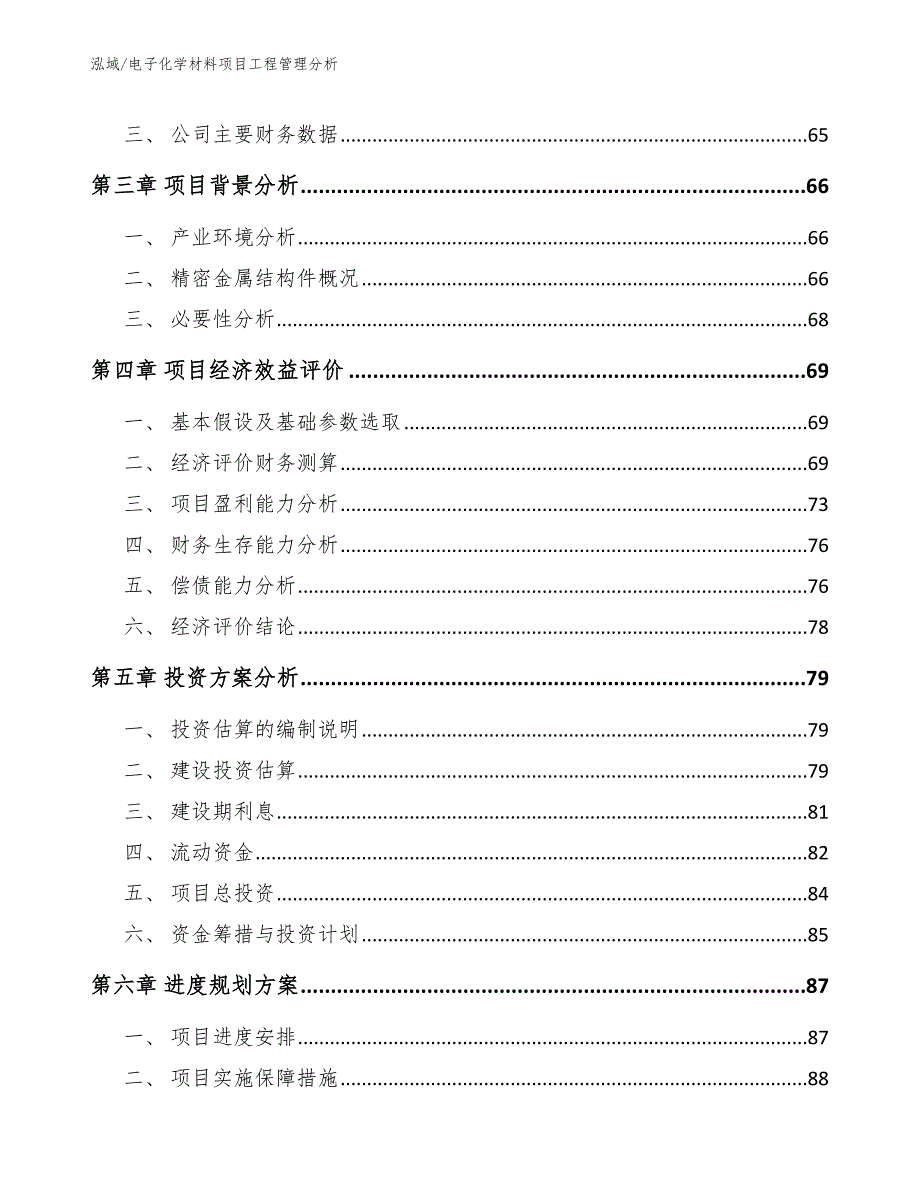 电子化学材料项目工程管理分析_第2页