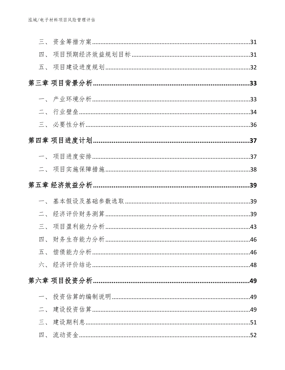 电子材料项目风险管理评估_参考_第2页