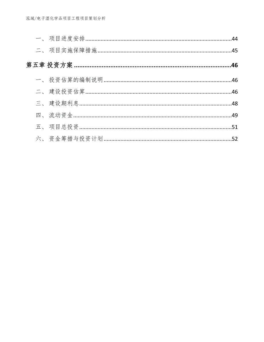 电子湿化学品项目工程项目策划分析_范文_第2页