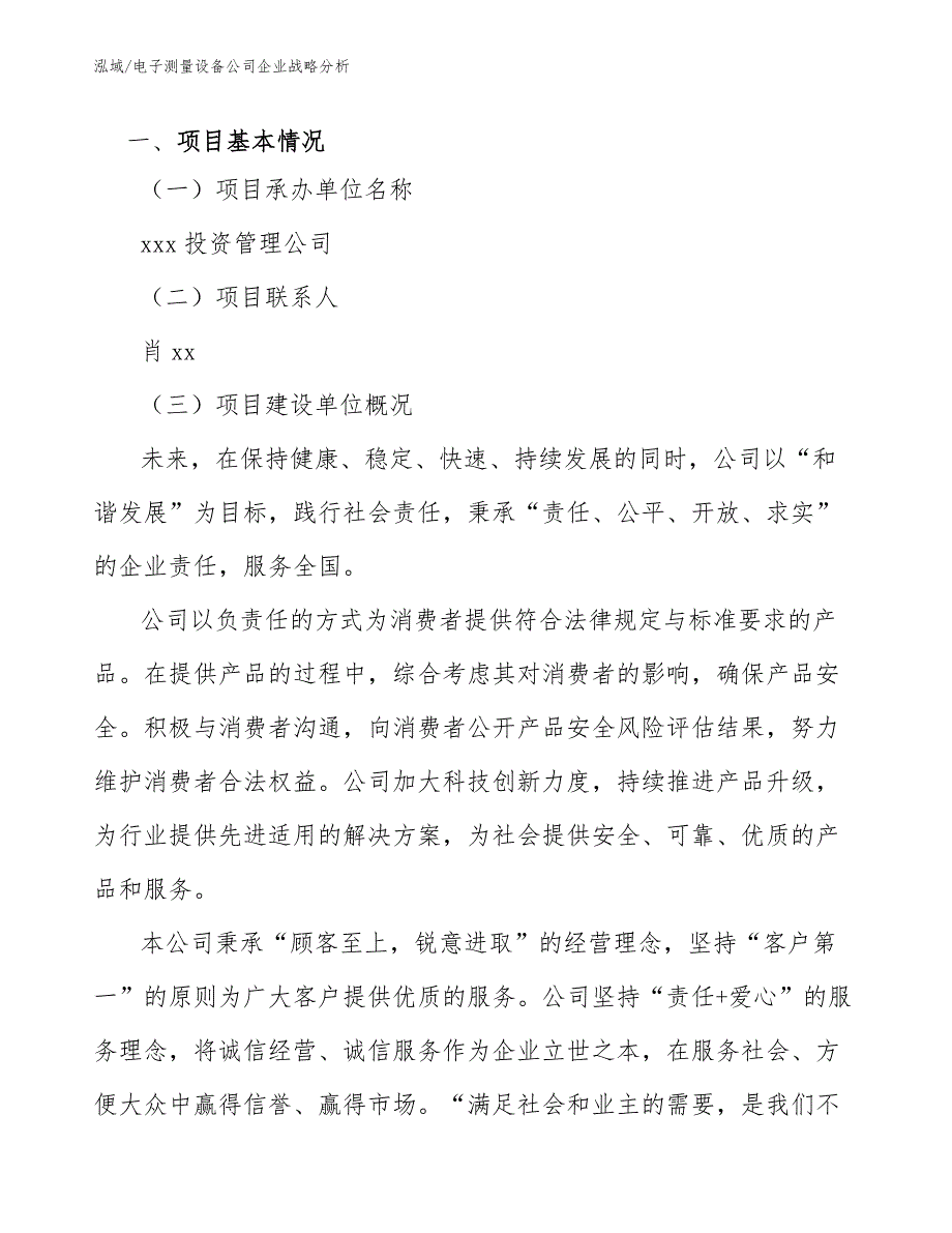 电子测量设备公司企业战略分析_第2页