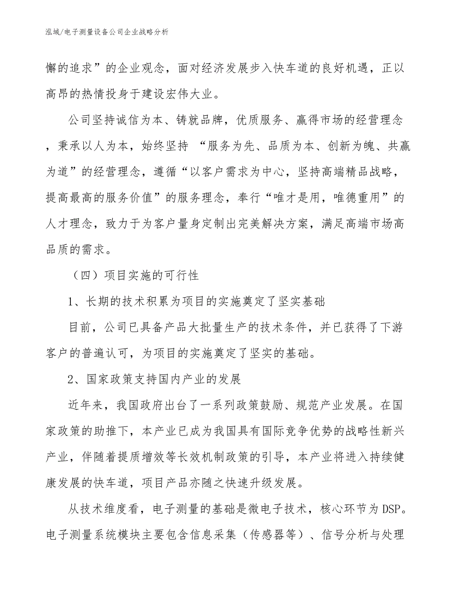 电子测量设备公司企业战略分析_第3页