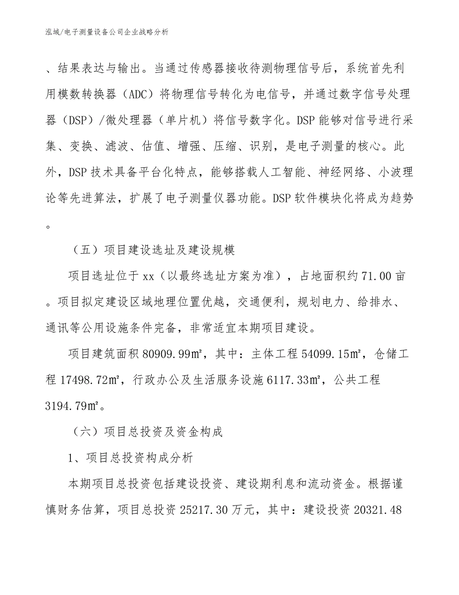 电子测量设备公司企业战略分析_第4页