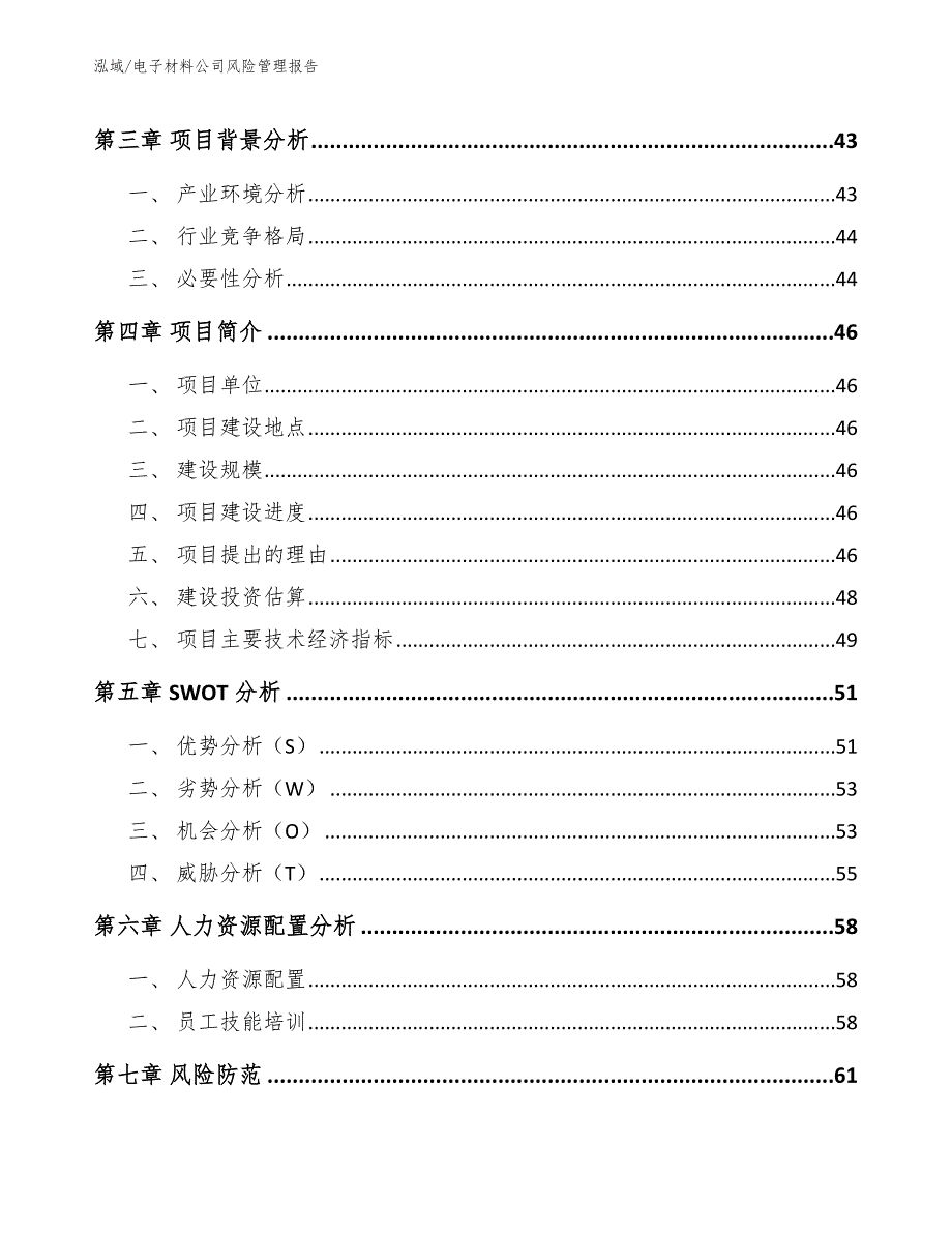 电子材料公司风险管理报告_第2页