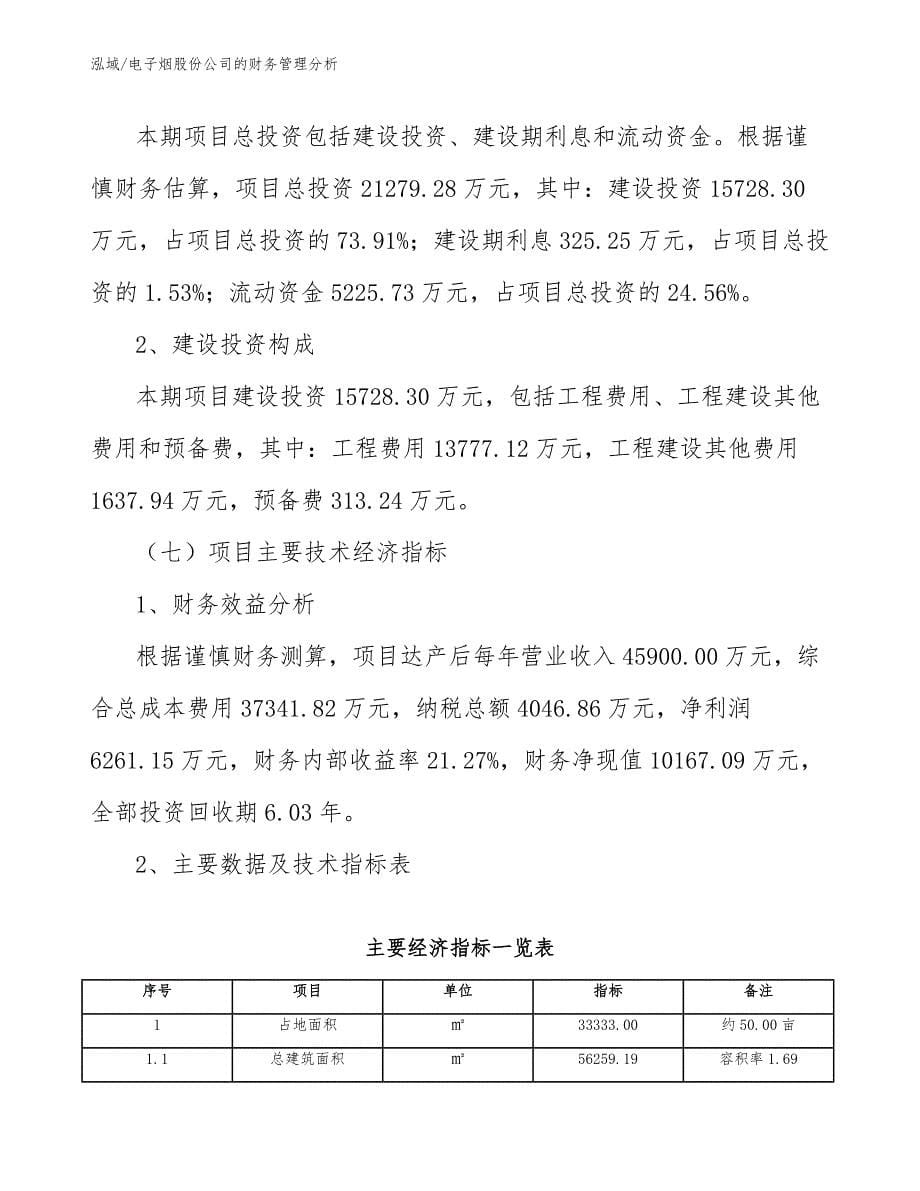 电子烟股份公司的财务管理分析_第5页