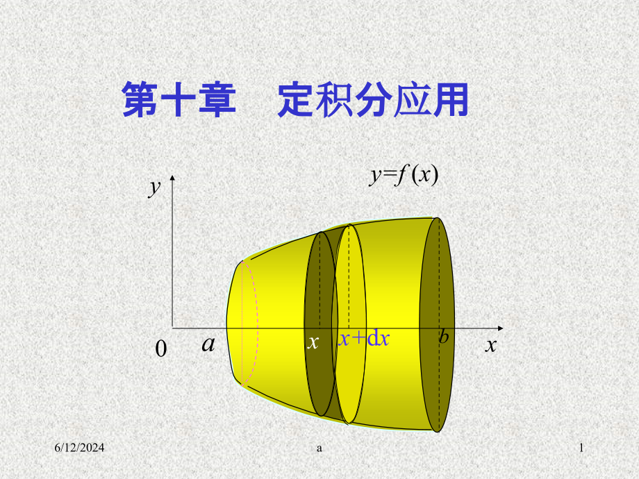 数学分析-定积分应用课件_第1页