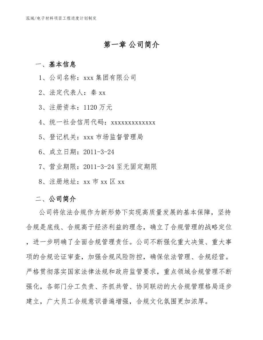 电子材料项目工程进度计划制定_第3页