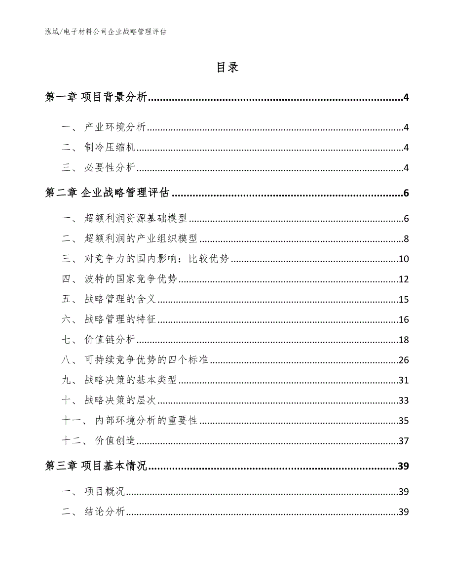 电子材料公司企业战略管理评估（范文）_第2页