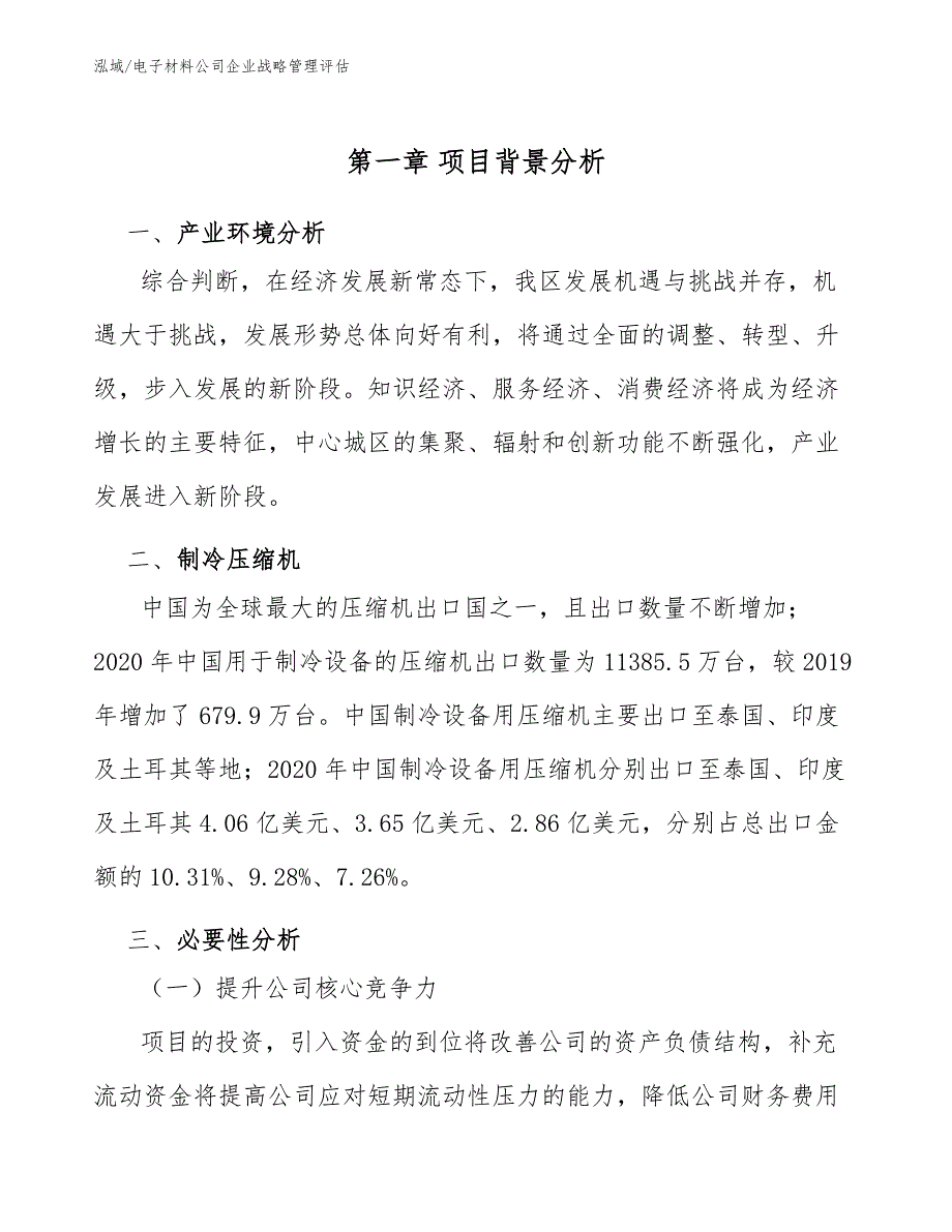 电子材料公司企业战略管理评估（范文）_第4页