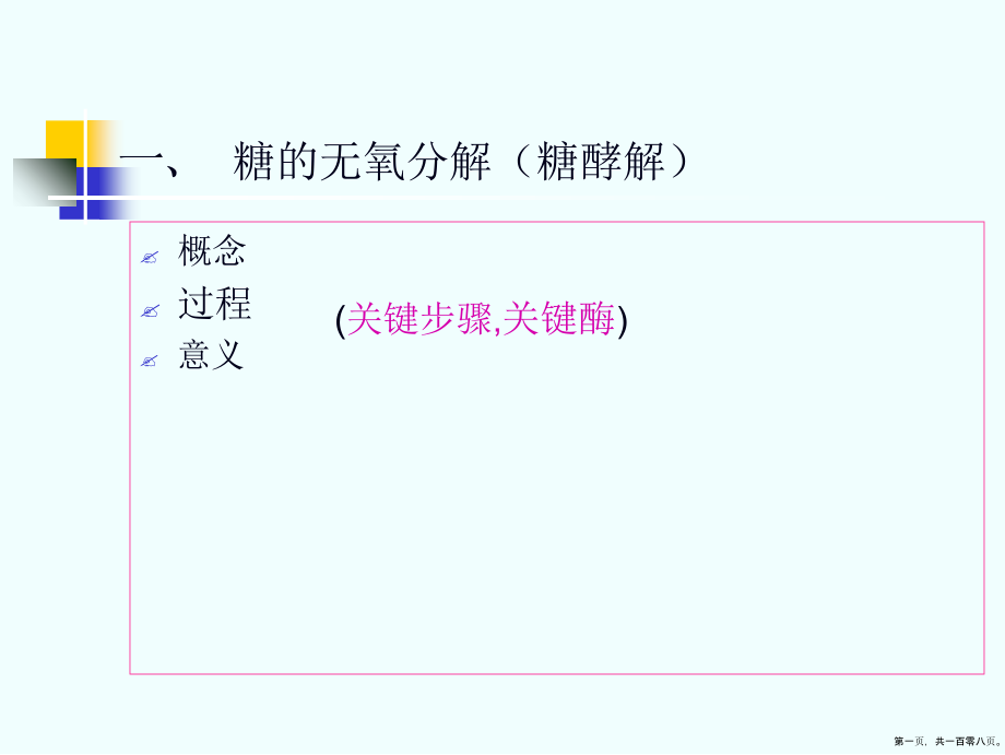 第八章糖代谢II_第1页