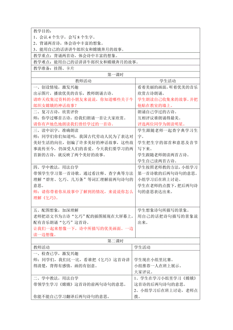 2022年小学语文三年级下册第八单元教案 (I)_第2页