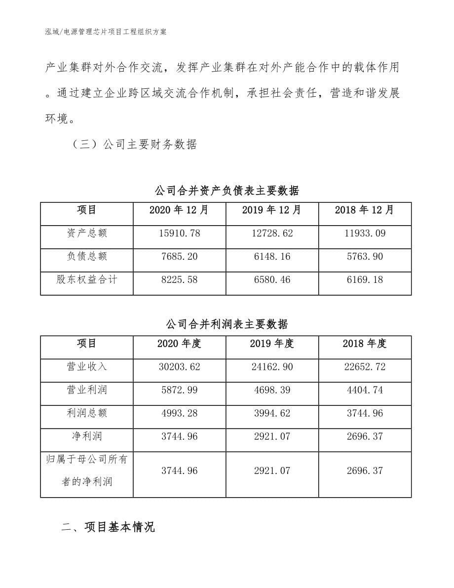 电源管理芯片项目工程组织方案_第5页