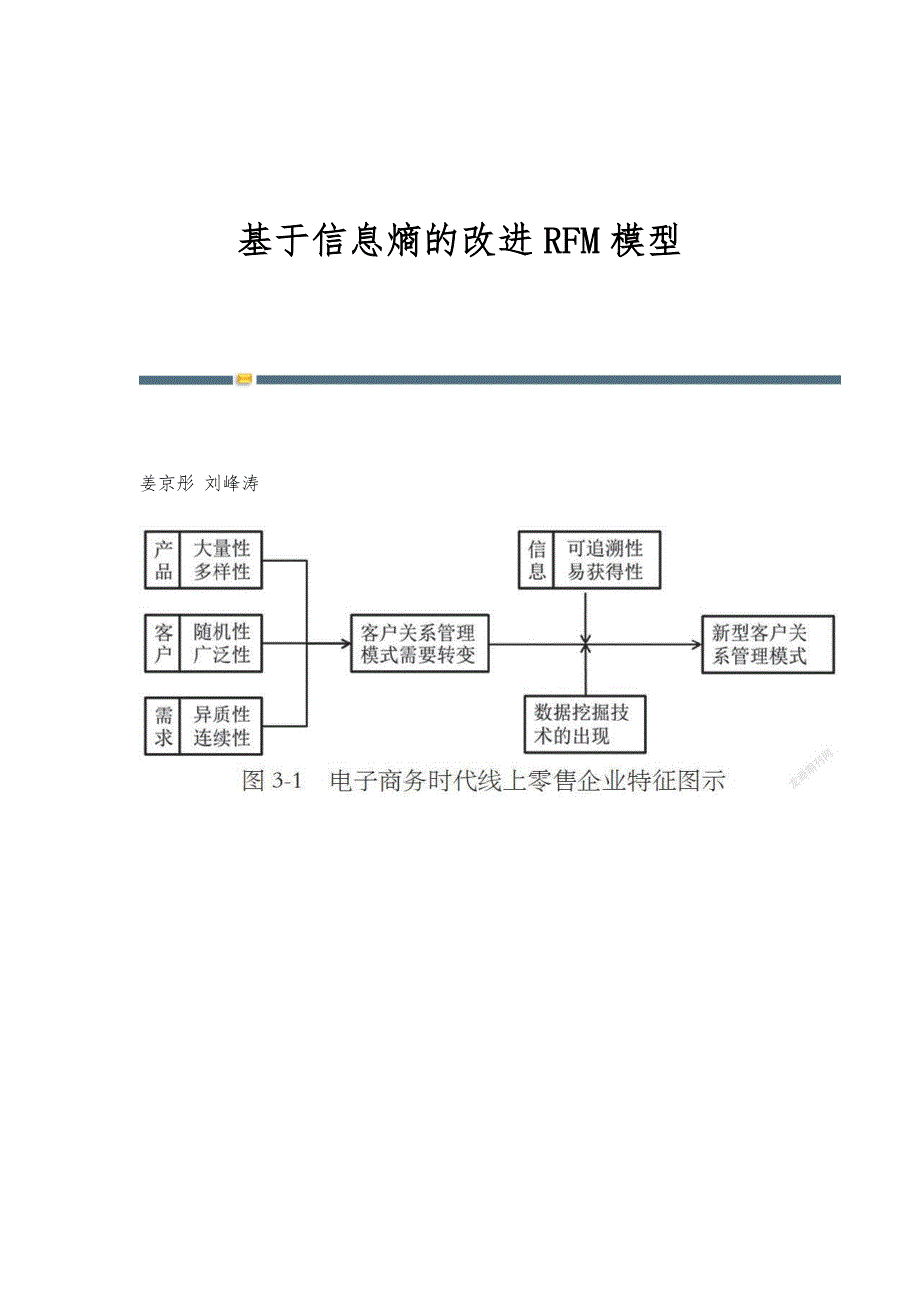 基于信息熵的改进RFM模型_第1页