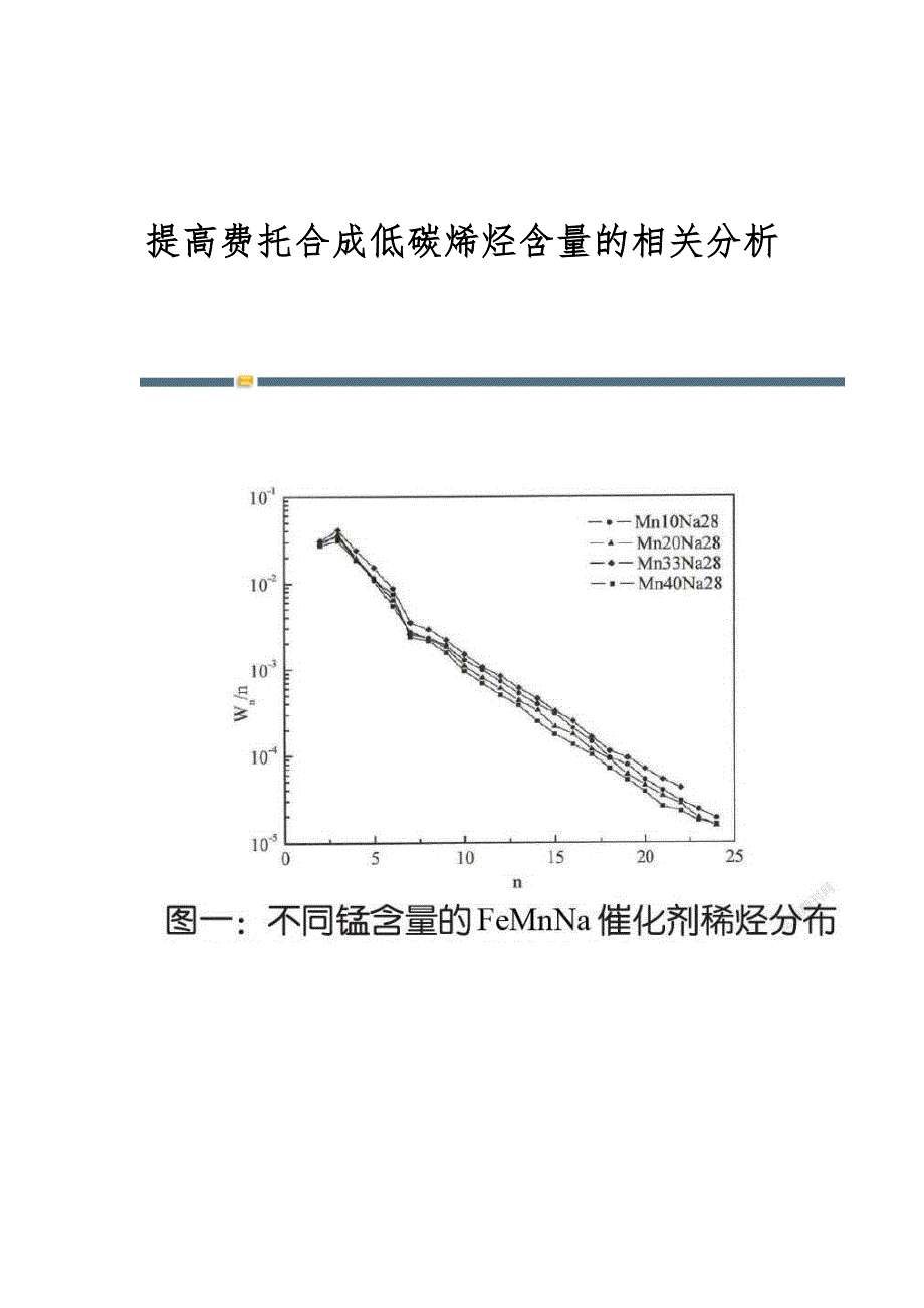 提高费托合成低碳烯烃含量的相关分析_第1页