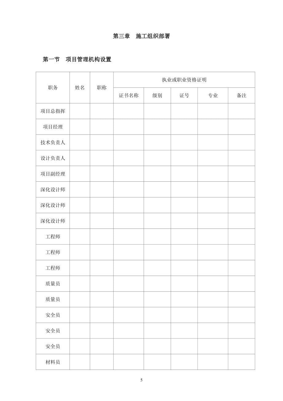 2022年市政建设工程施工组织设计模板002_第5页