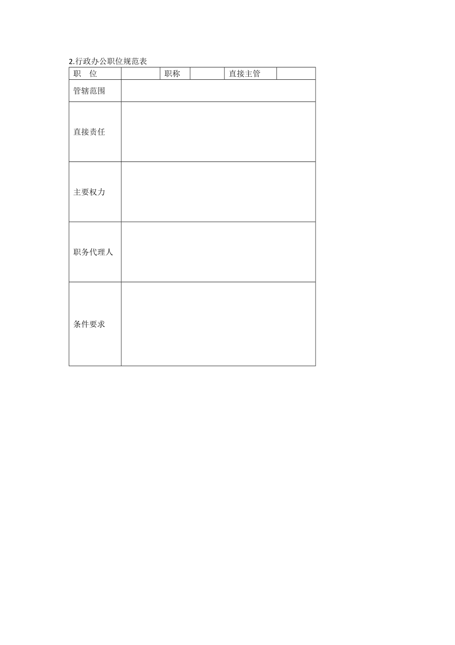 办公室管理制度办公综合管理表格_第2页