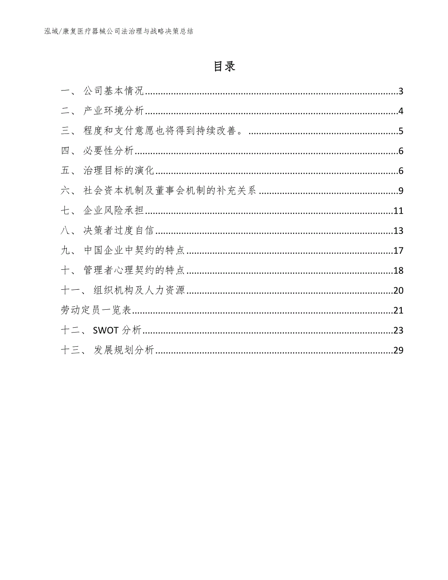 康复医疗器械公司法治理与战略决策总结_第2页