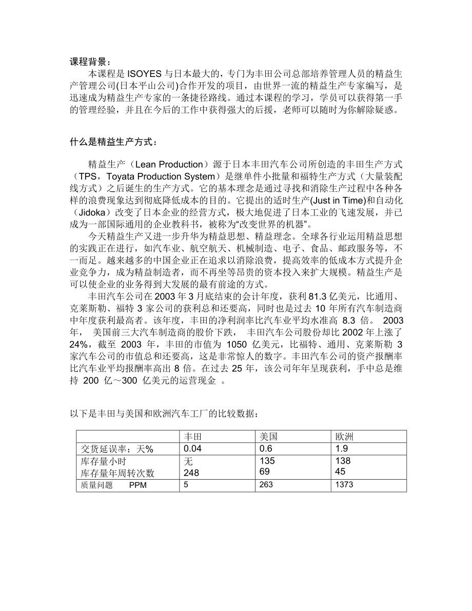 TPS精益生产管理师视频网络培训_第2页