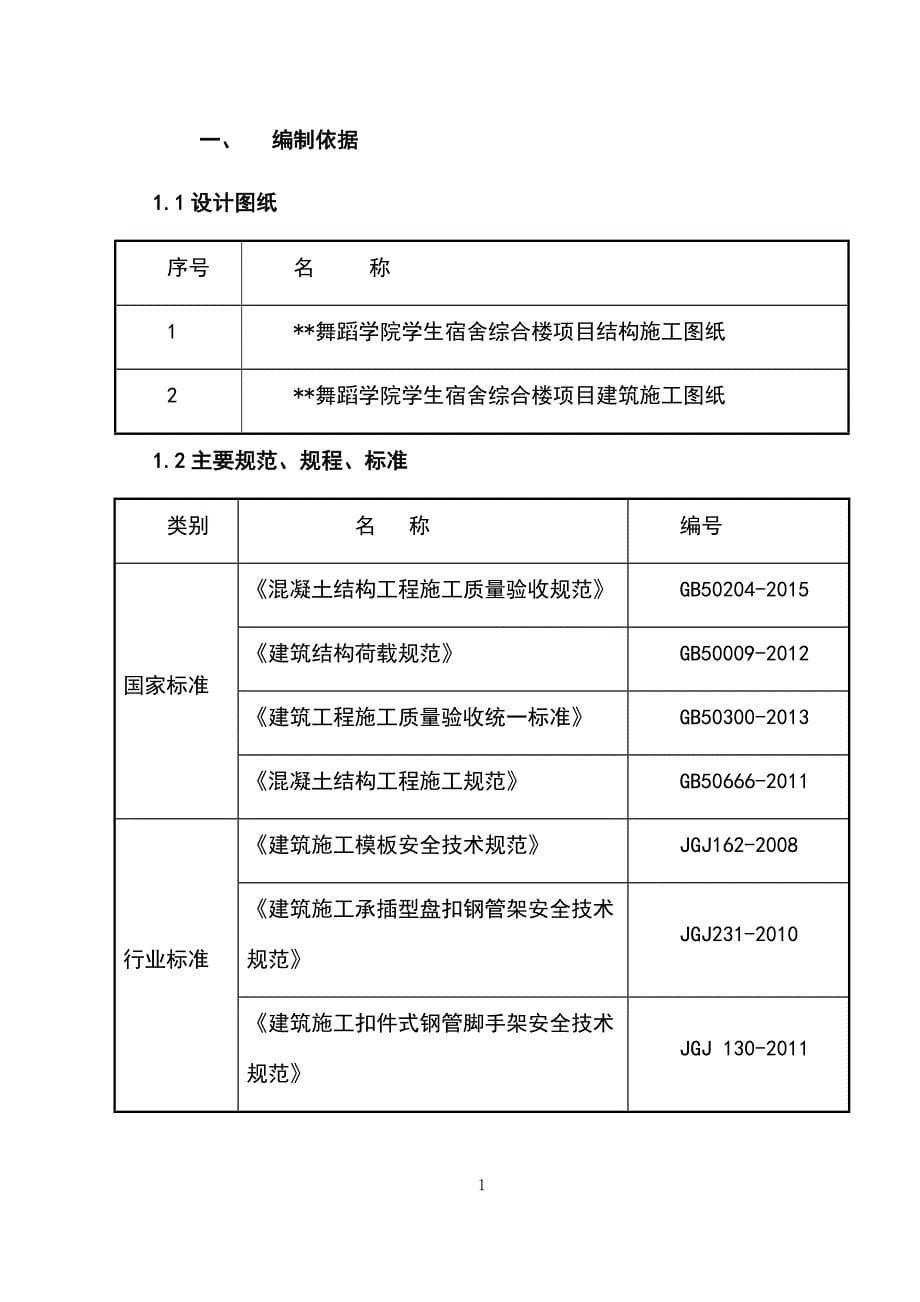 最新版宿舍综合楼高大模板支撑专项施工方案_第5页