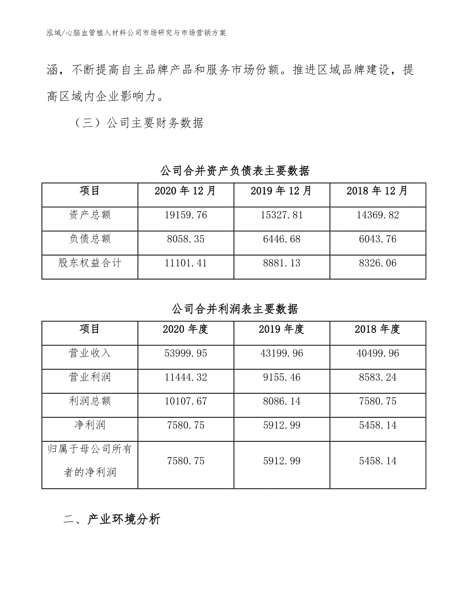 心脑血管植入材料公司市场研究与市场营销_第3页