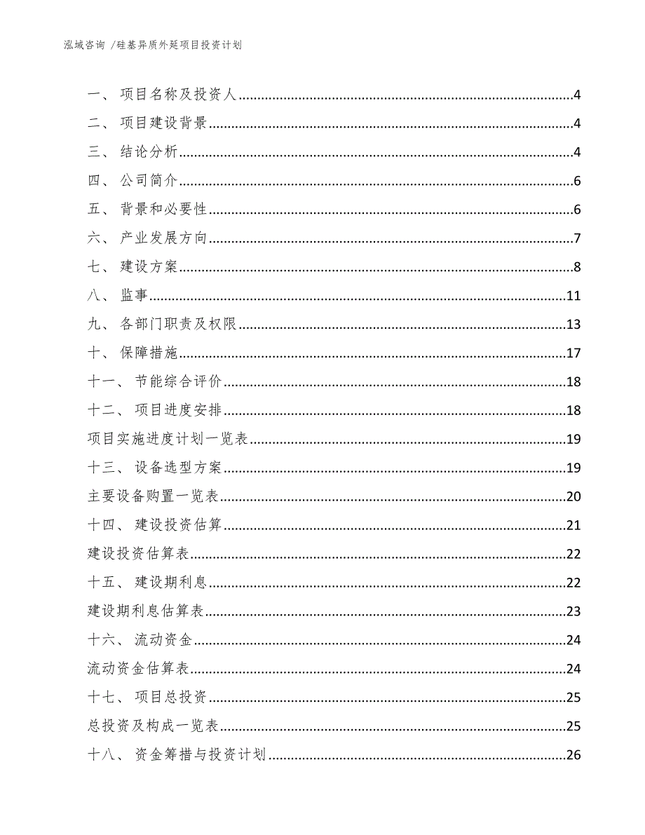 硅基异质外延项目投资计划_第2页