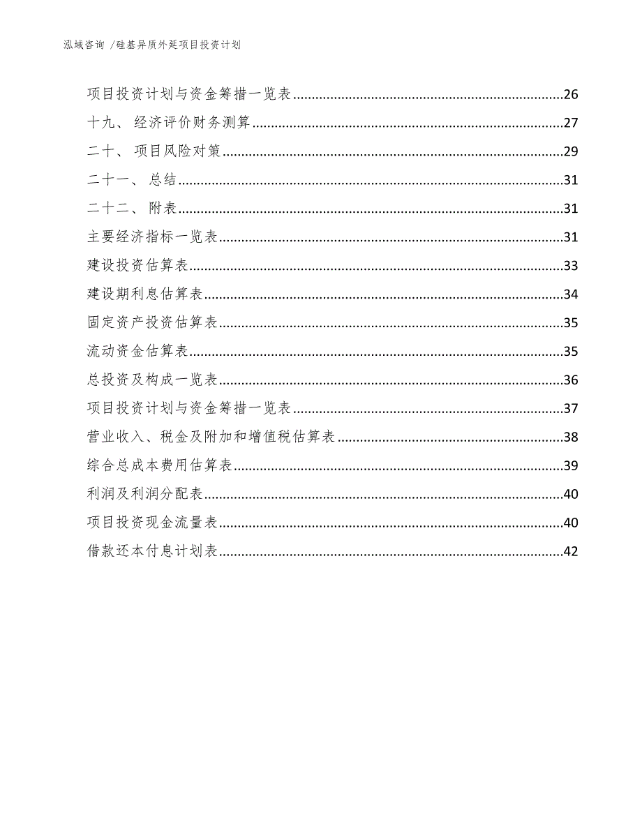 硅基异质外延项目投资计划_第3页