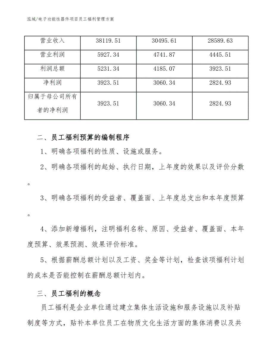 电子功能性器件项目员工福利管理方案_第4页