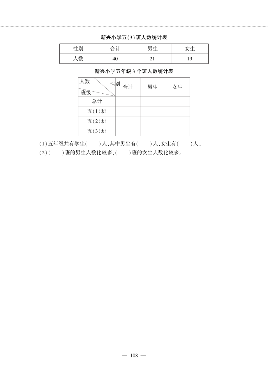 四年级数学下册第八单元我锻炼我降__回顾整理__总复习统计与概率作业pdf无答案青岛版六三制_第4页