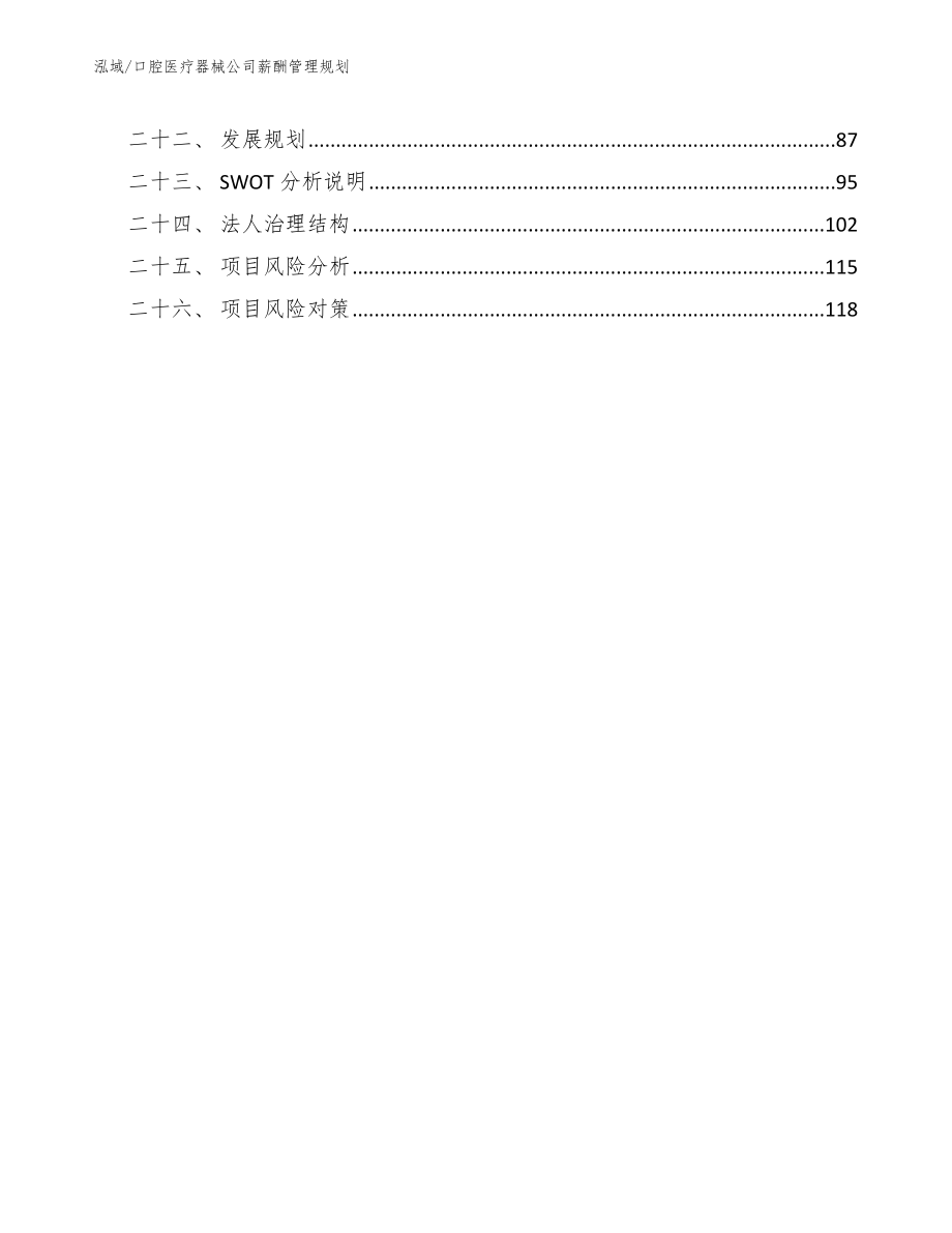 口腔医疗器械公司薪酬管理规划（范文）_第3页