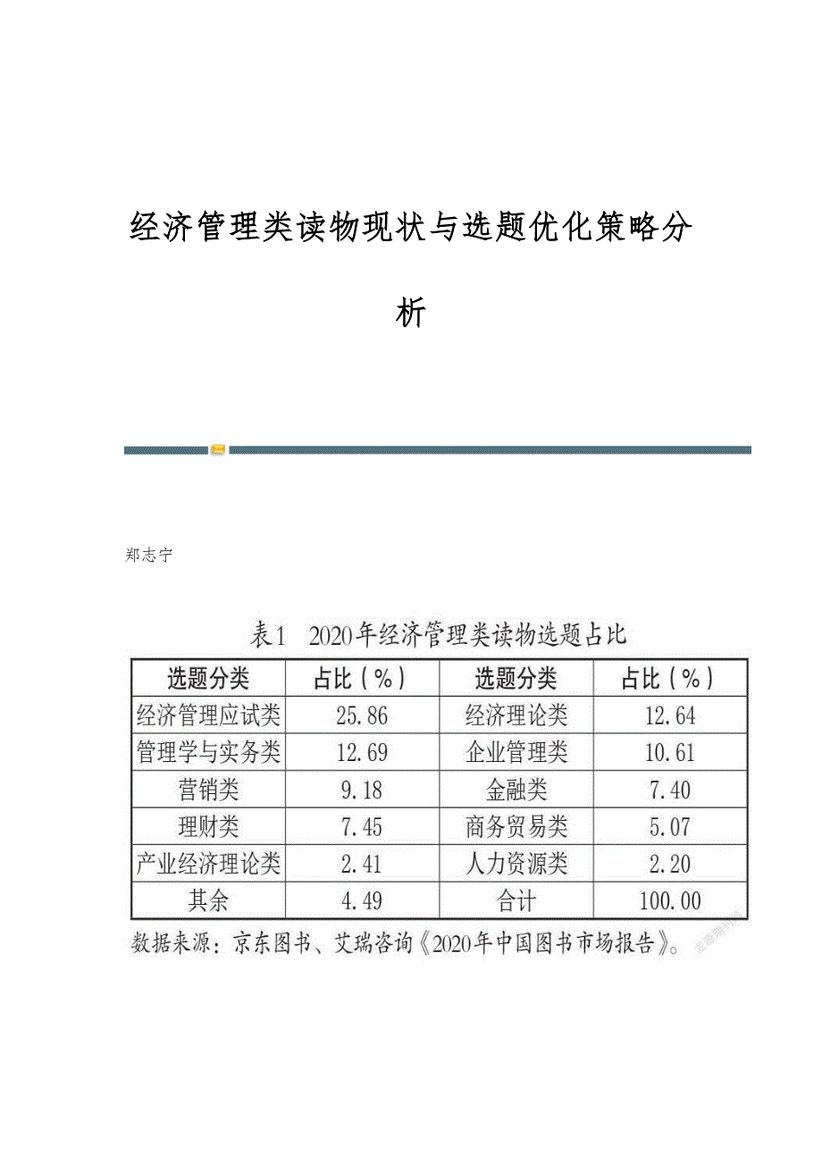 经济管理类读物现状与选题优化策略分析_第1页