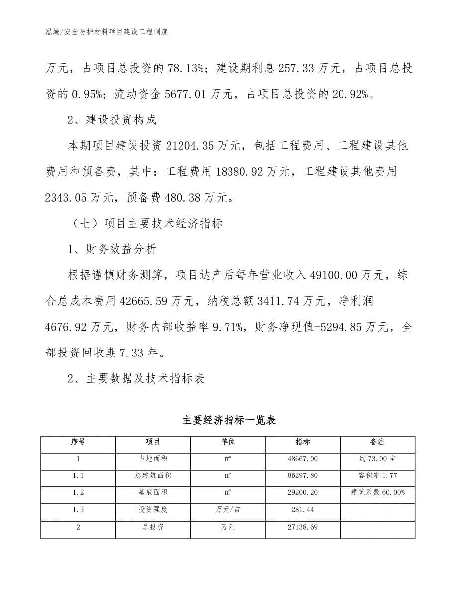 安全防护材料项目建设工程制度_参考_第5页