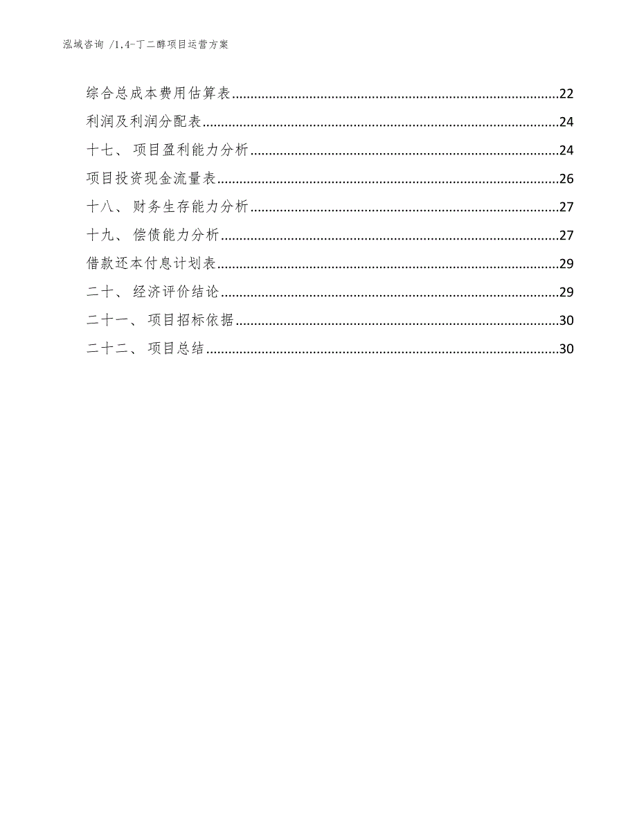 14-丁二醇项目运营方案（范文模板）_第2页