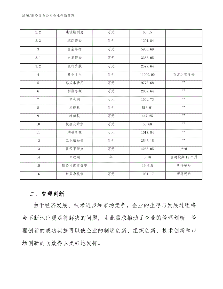 制冷设备公司企业创新管理_范文_第4页