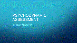 心理动力学诊断与治疗：心理动力学评估