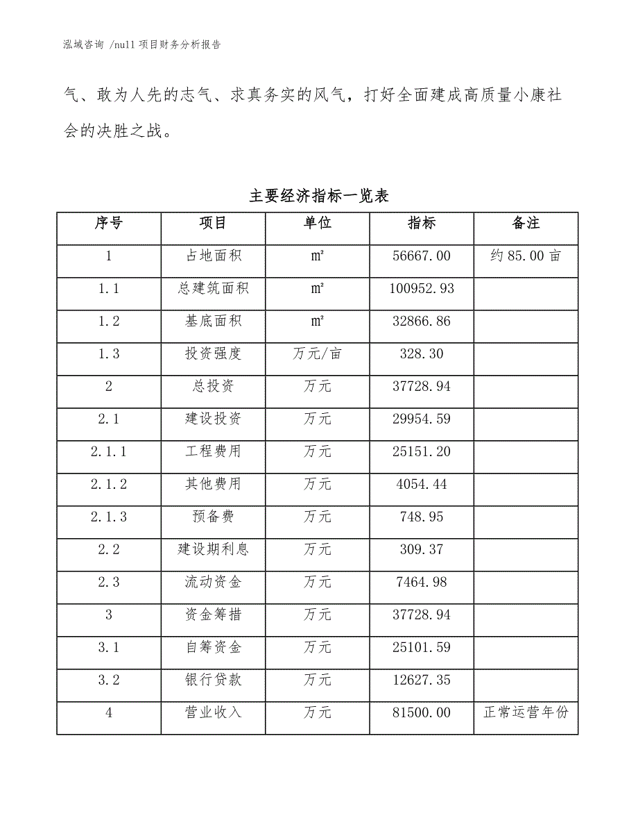 null项目财务分析报告（参考模板）_第4页