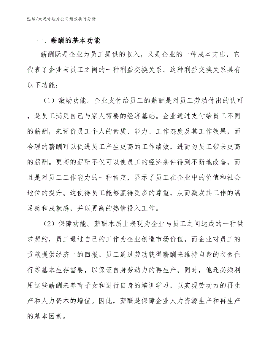 大尺寸硅片公司绩效执行分析_第3页