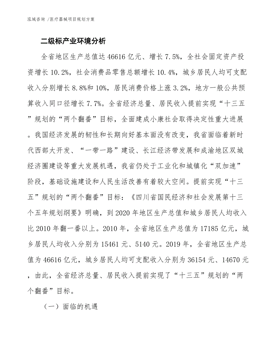 医疗器械项目规划方案-（模板）_第3页