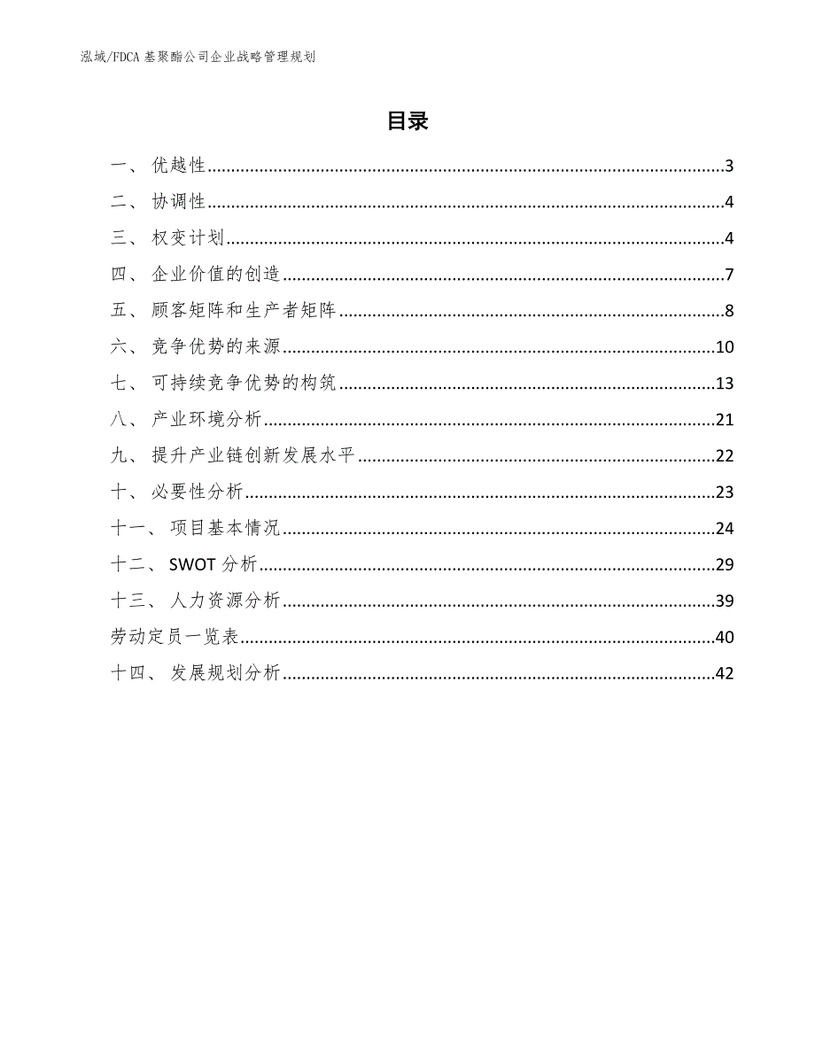 FDCA基聚酯公司企业战略管理规划_参考_第2页