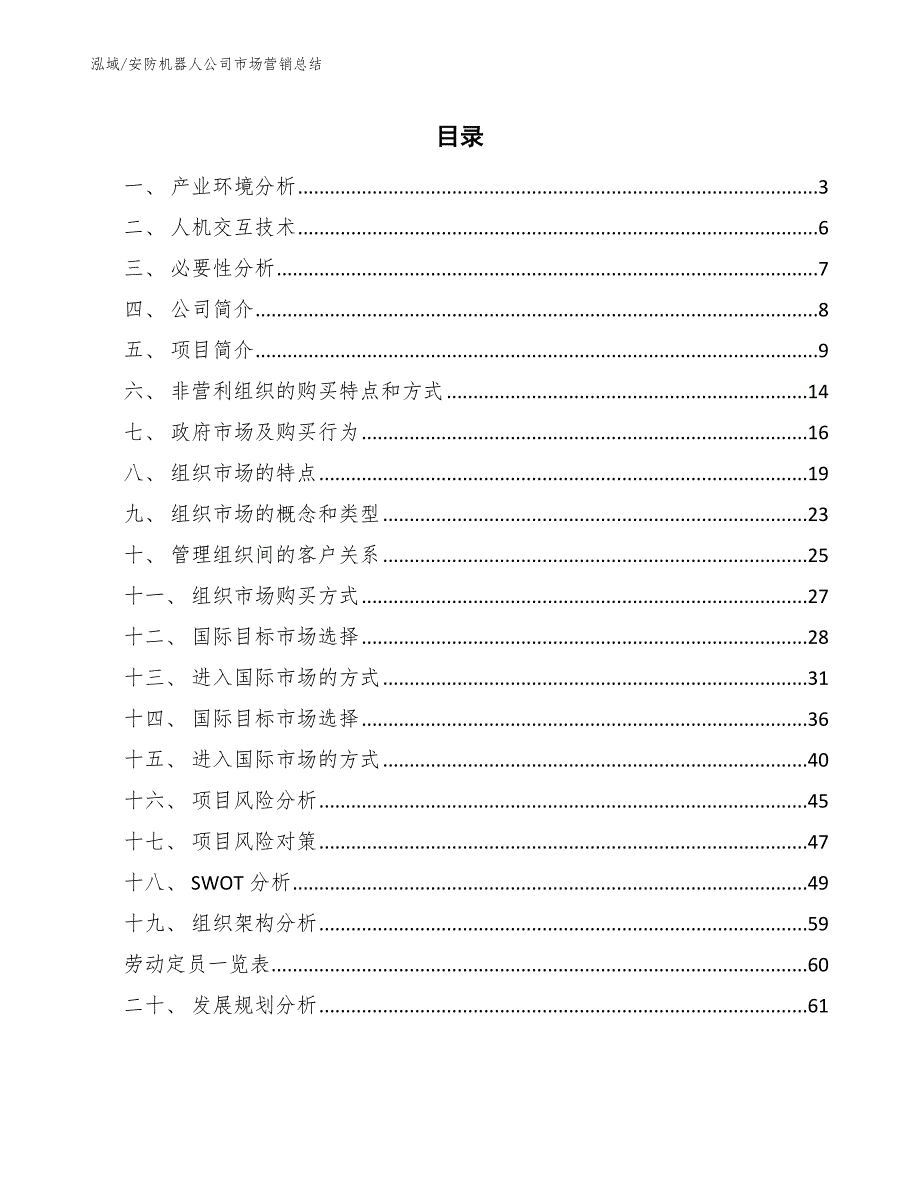 安防机器人公司市场营销总结【范文】_第2页