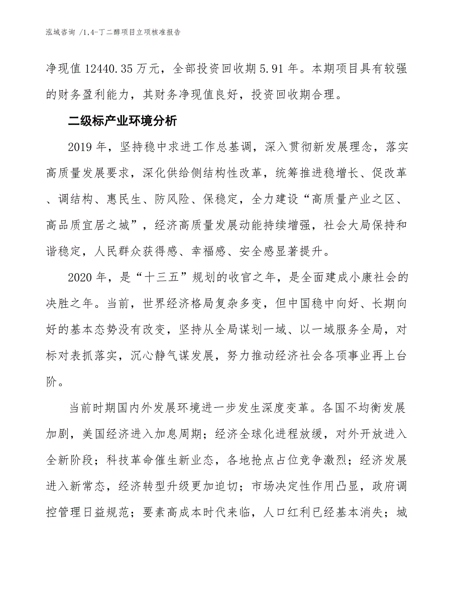 14-丁二醇项目立项核准报告【模板】_第3页