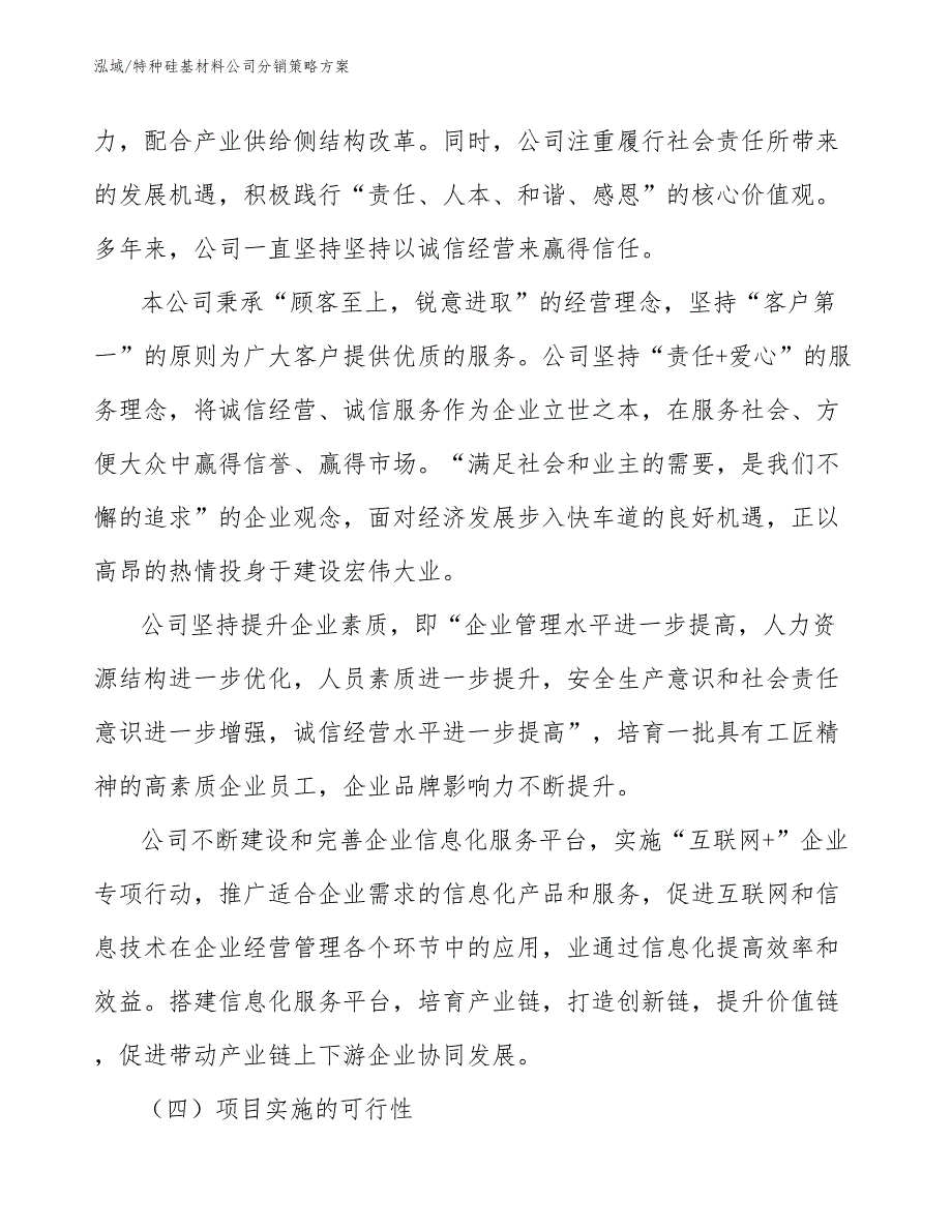 特种硅基材料公司分销策略方案（参考）_第4页