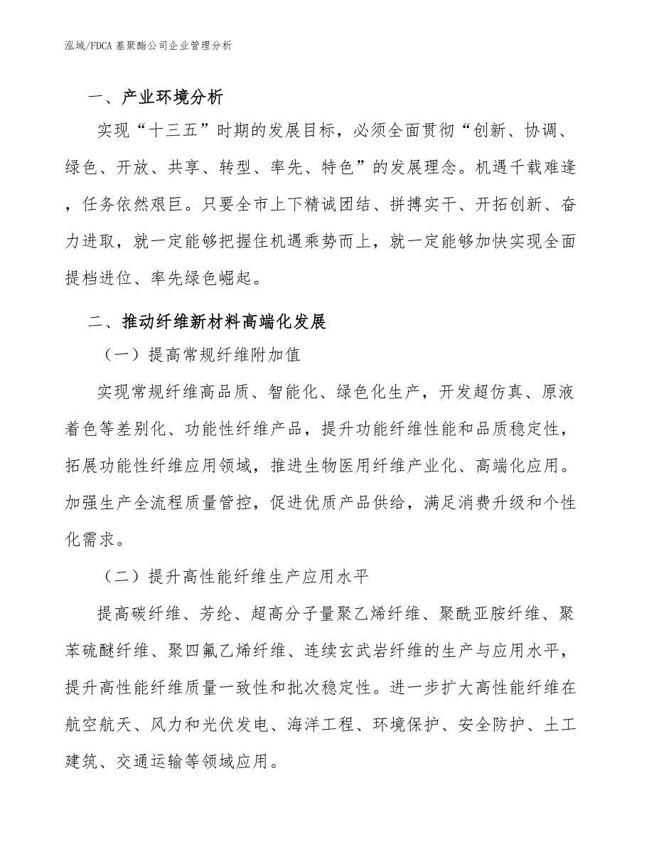 FDCA基聚酯公司企业管理分析_范文_第2页