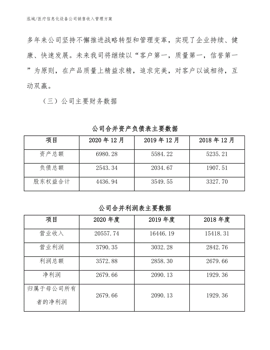 医疗信息化设备公司销售收入管理方案_第4页