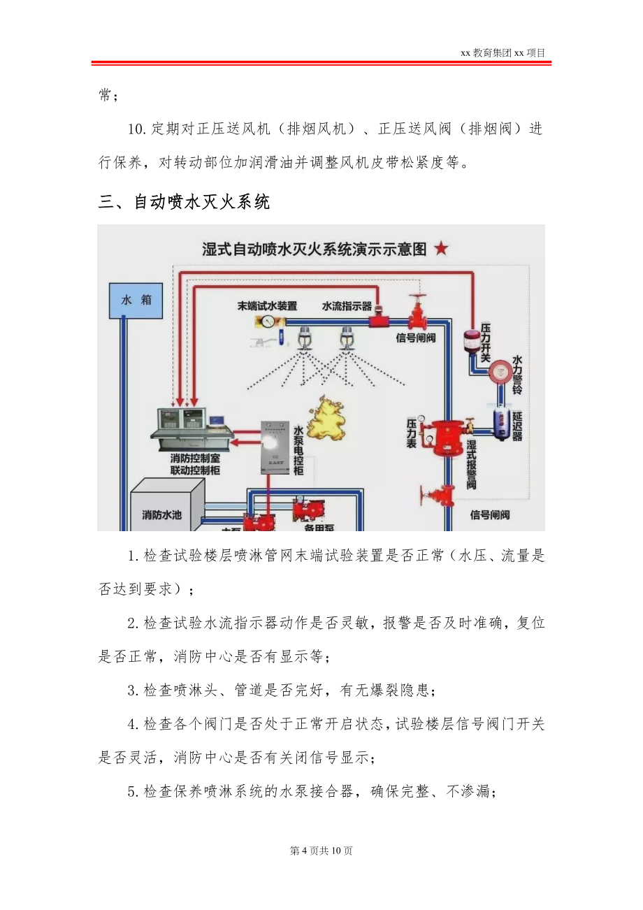 建筑自动消防设施维护保养工作流程及内容_第4页