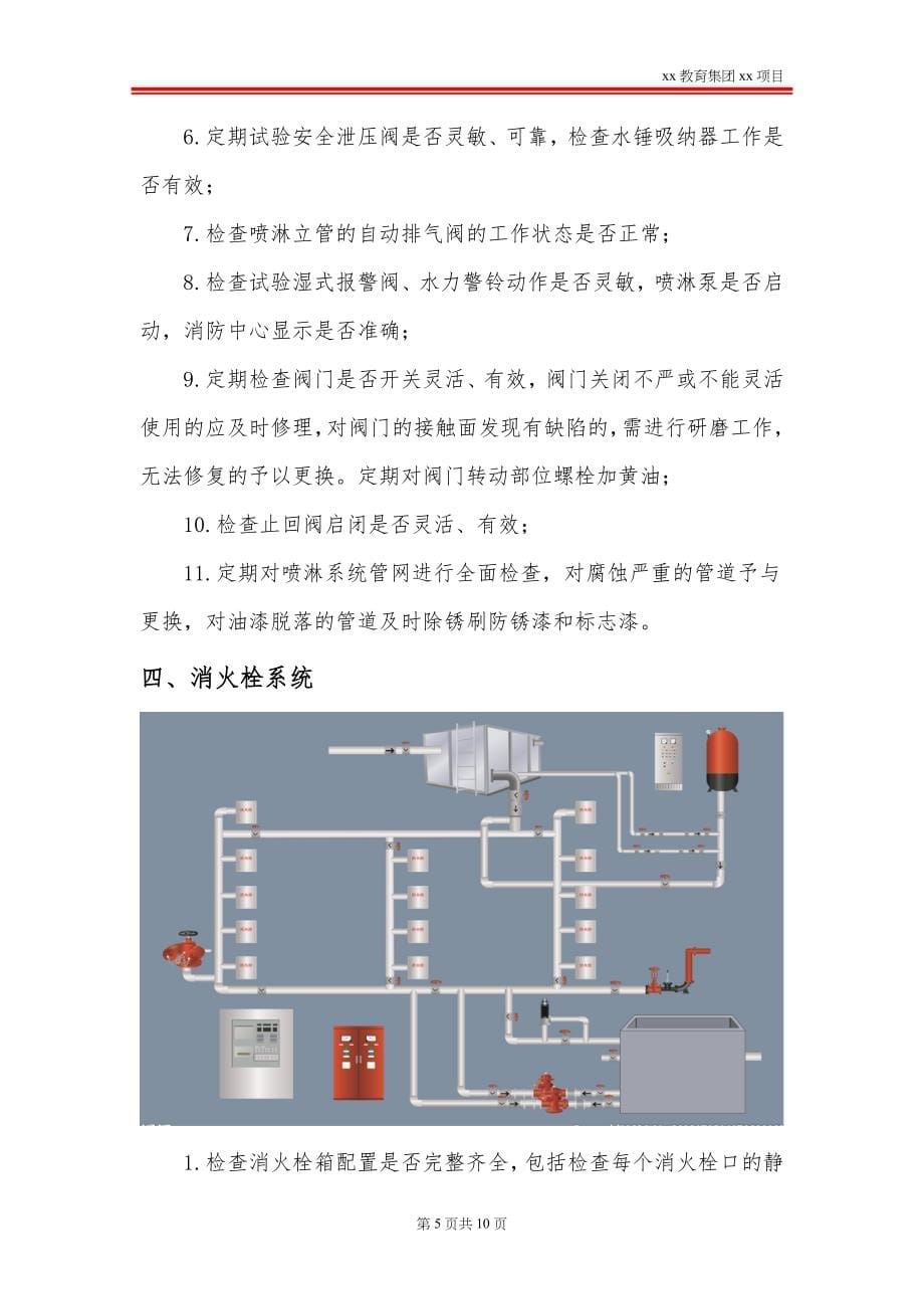 建筑自动消防设施维护保养工作流程及内容_第5页