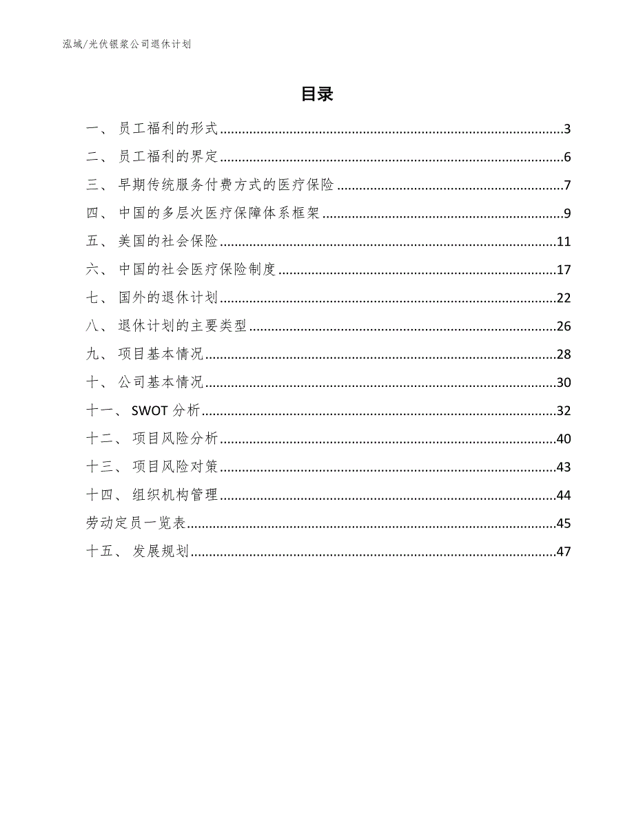 光伏银浆公司退休计划_第2页