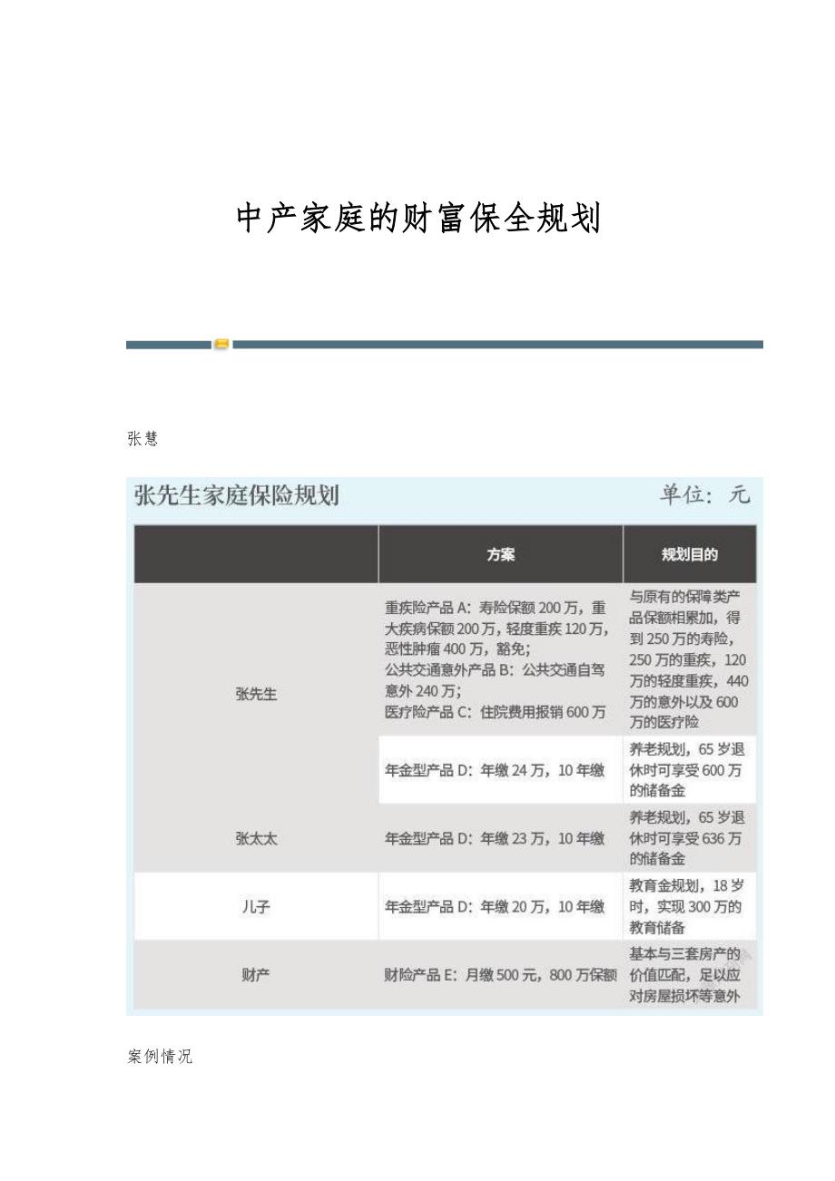 中产家庭的财富保全规划_第1页