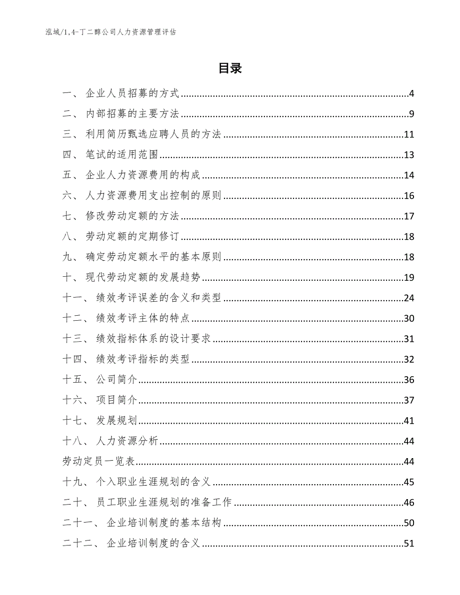 14-丁二醇公司人力资源管理评估【参考】_第2页